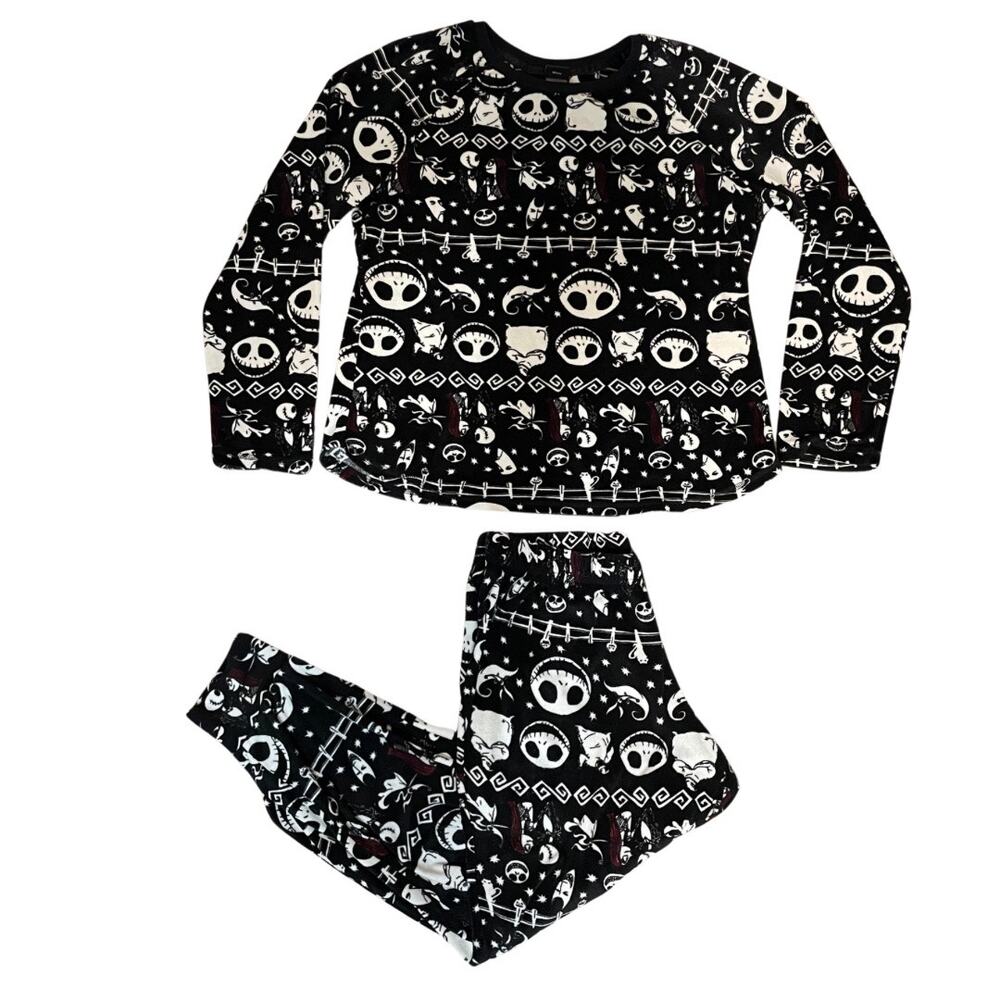 Disney Jack Skellington Nightmare Before Christmas Halloween Women's PJ Set M